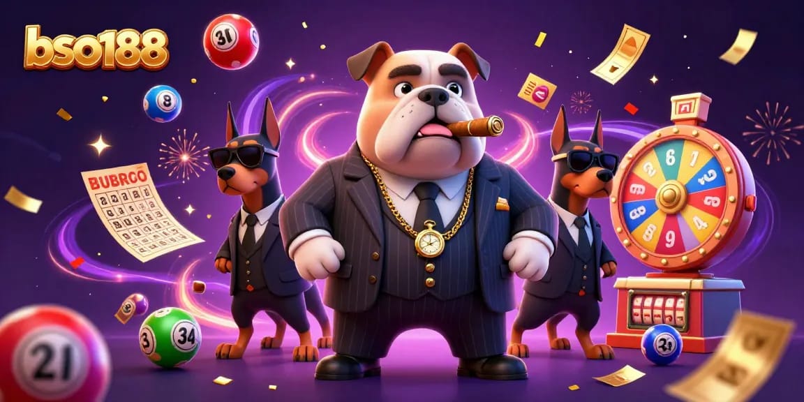 Experience the excitement of bso188 with lively lottery elements and vibrant characters!