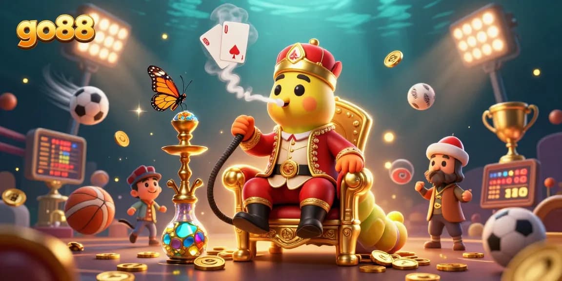 Experience go88 with vibrant 3D gaming scenes and sports action elements for immersive gambling.