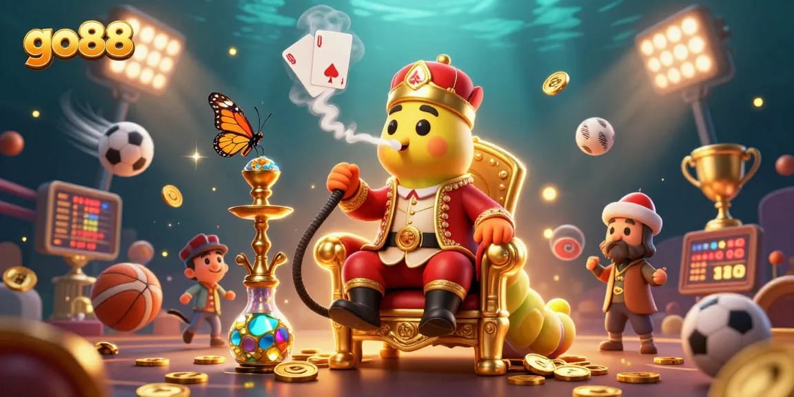 Experience go88 with vibrant 3D gaming scenes and sports action elements for immersive gambling.